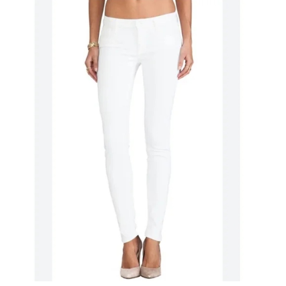 MOTHER Women's White Skinny Jeans
